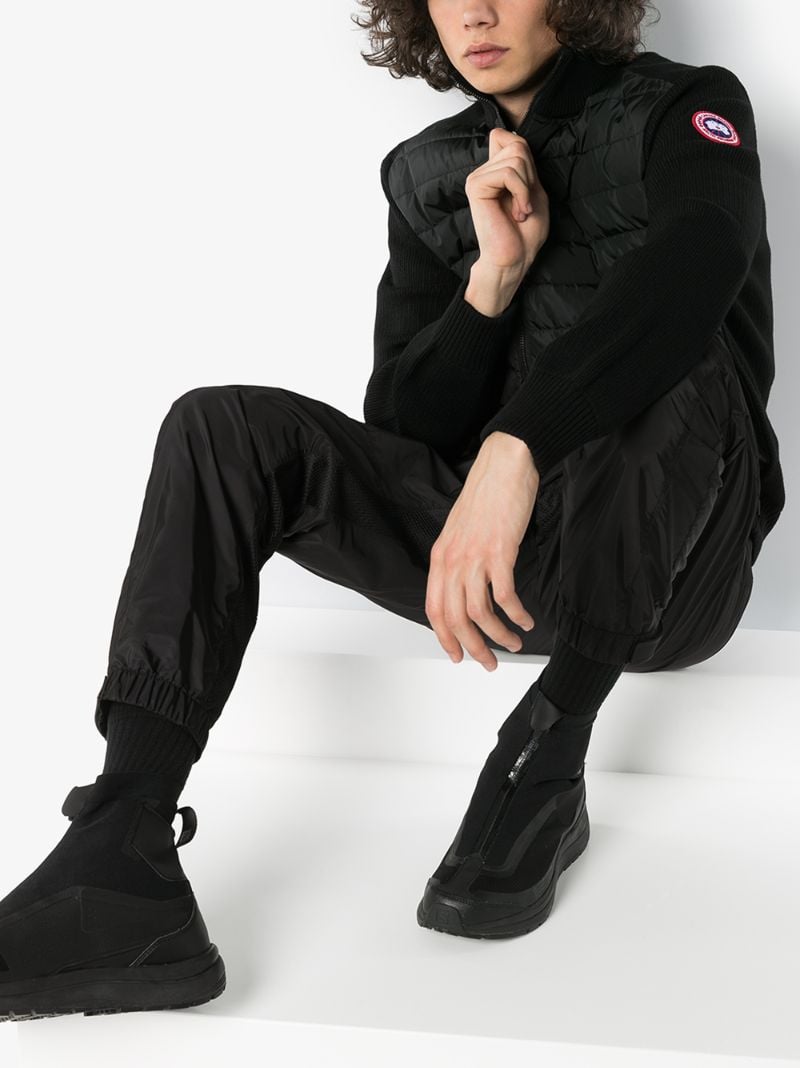 Black HybridgeÃ_x0082_Â® Knit Quilted Jacket