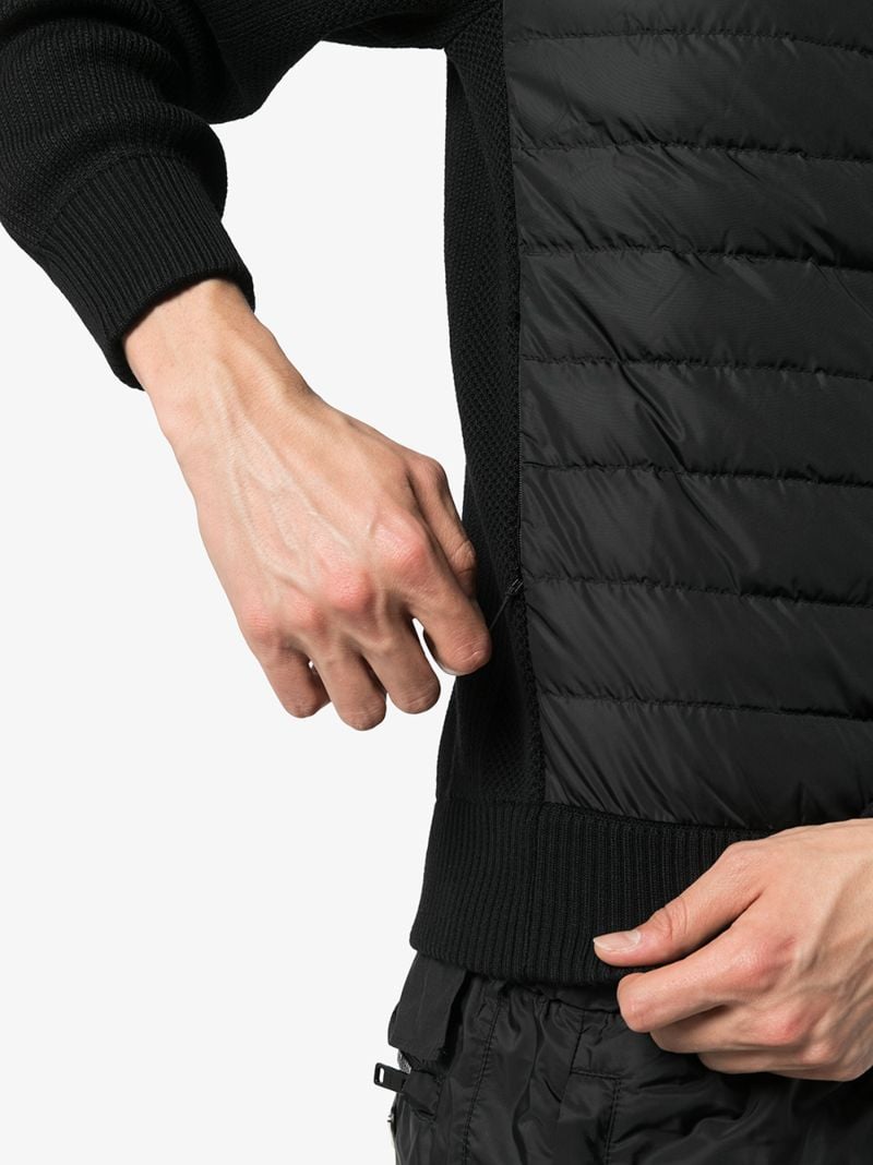 Black HybridgeÃ_x0082_Â® Knit Quilted Jacket