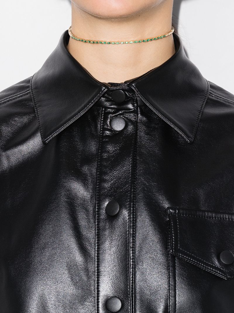 18k Yellow Gold Emerald Choker
