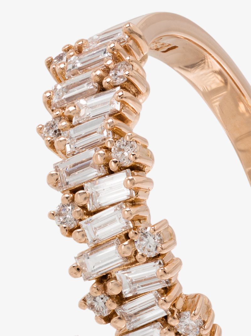 18k Rose Gold Shimmer Diamond Eternity Ring