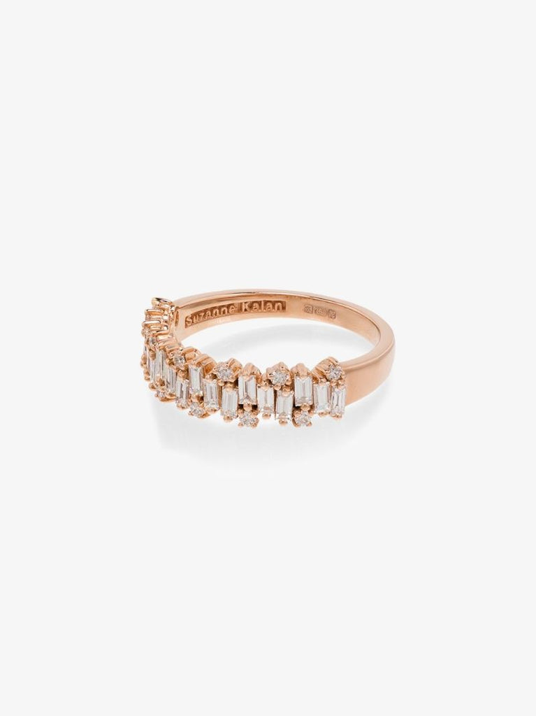 18k Rose Gold Shimmer Diamond Eternity Ring