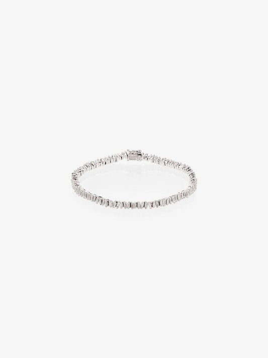 18k White Gold Diamond Mini Tennis Bracelet