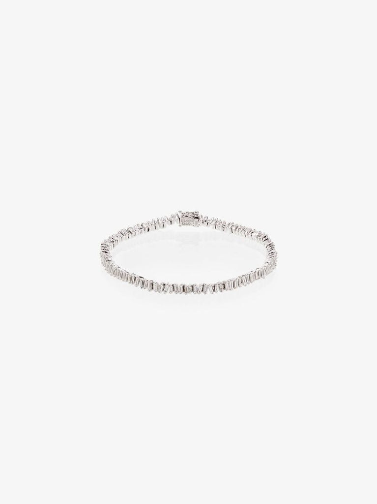 18k White Gold Diamond Mini Tennis Bracelet