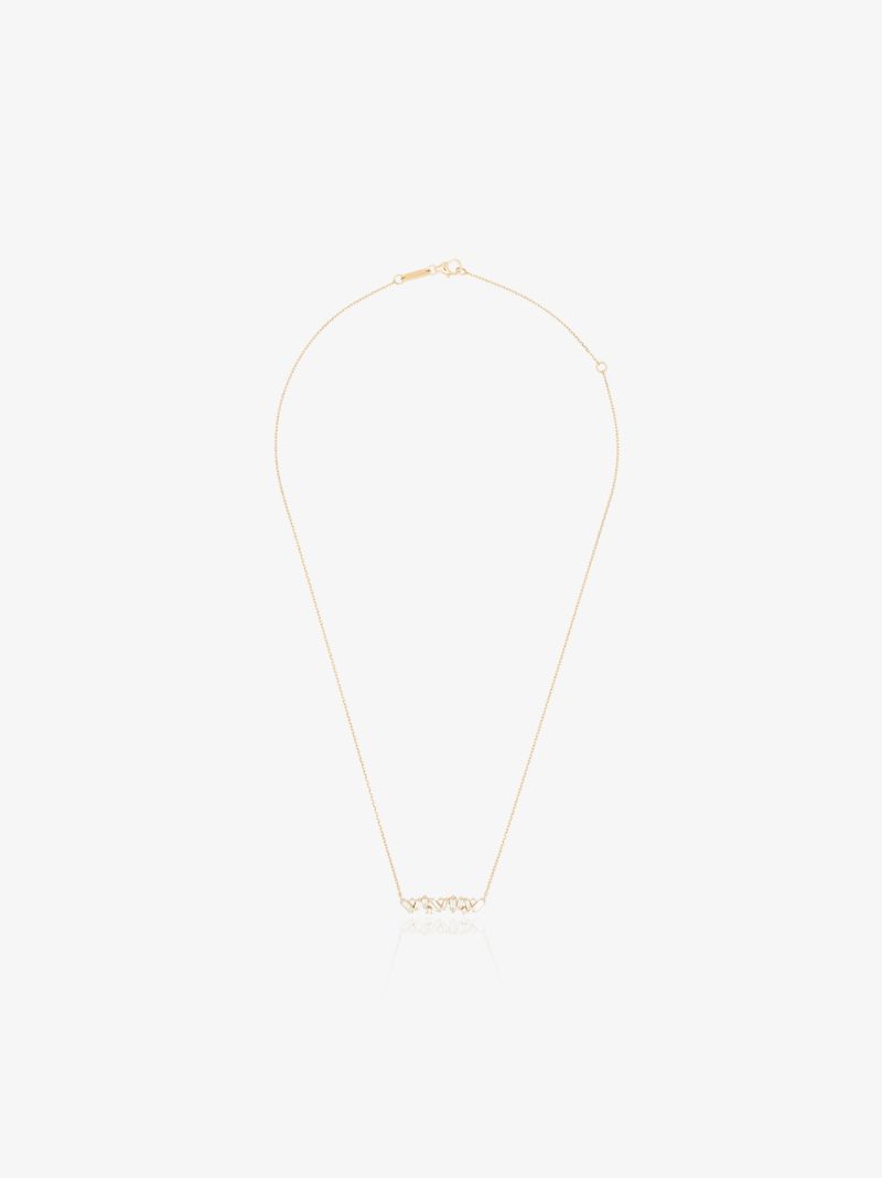 18k Yellow Gold Frenzy Diamond Pendant Necklace