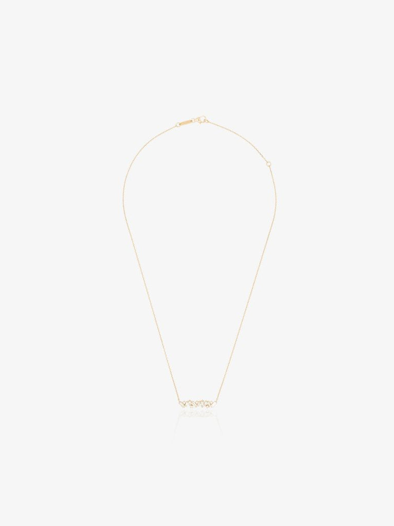 18k Yellow Gold Frenzy Diamond Pendant Necklace