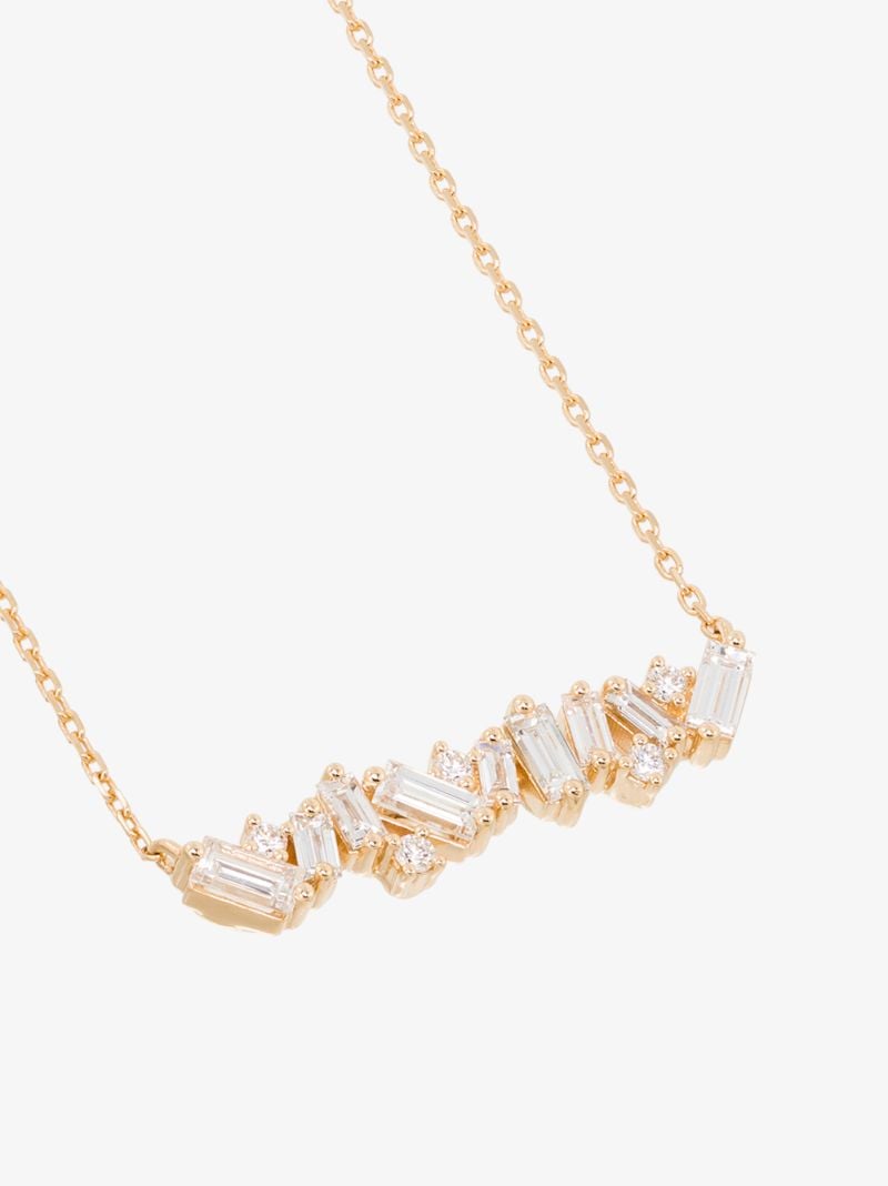 18k Yellow Gold Frenzy Diamond Pendant Necklace