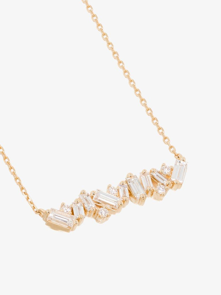 18k Yellow Gold Frenzy Diamond Pendant Necklace