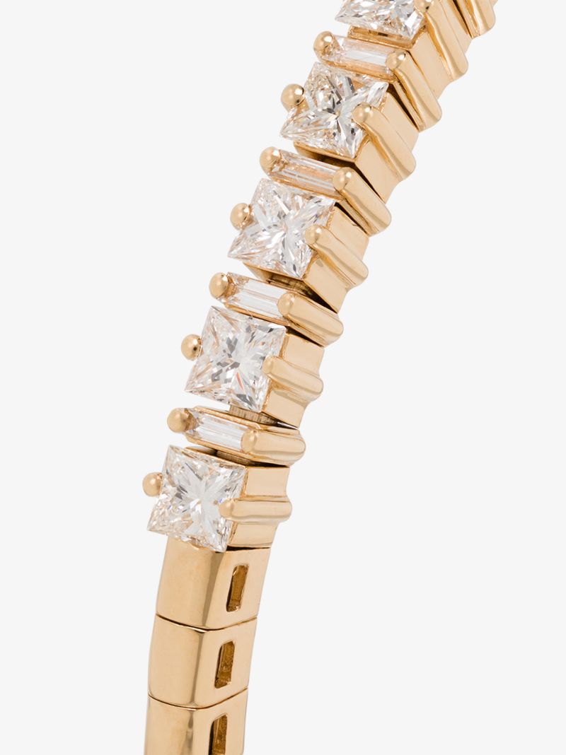 18k Yellow Gold Diamond Bangle Bracelet