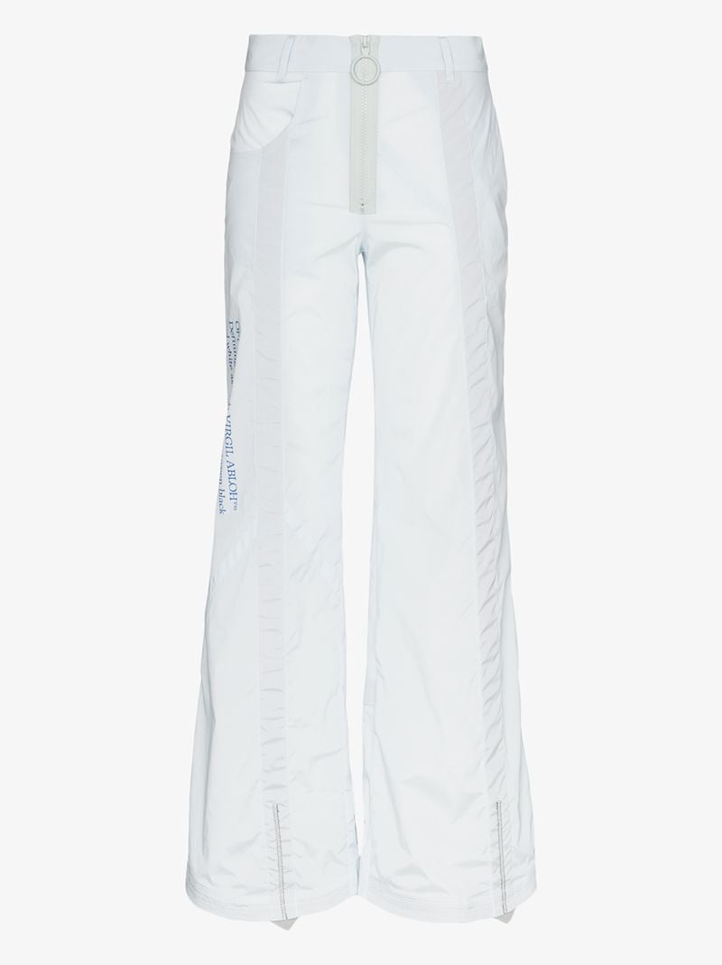 Zip-up Wide Leg Trousers