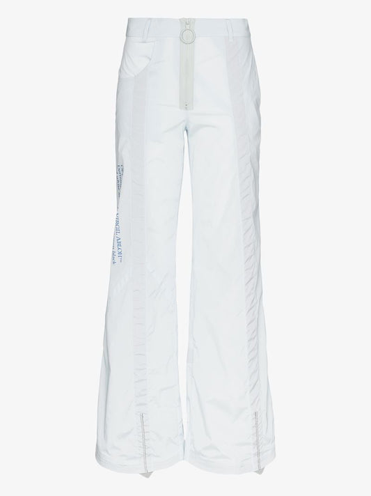 Zip-up Wide Leg Trousers