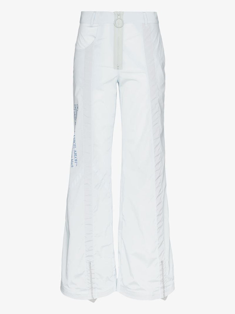 Zip-up Wide Leg Trousers