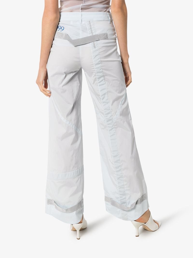 Zip-up Wide Leg Trousers