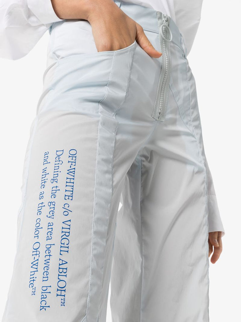 Zip-up Wide Leg Trousers