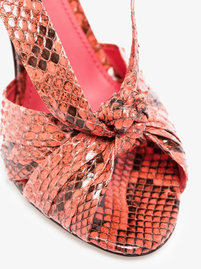 Coral 105 Python Effect Leather Sandals