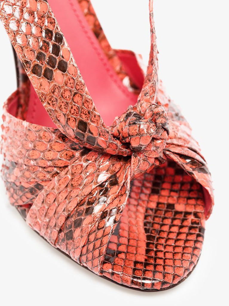 Coral 105 Python Effect Leather Sandals