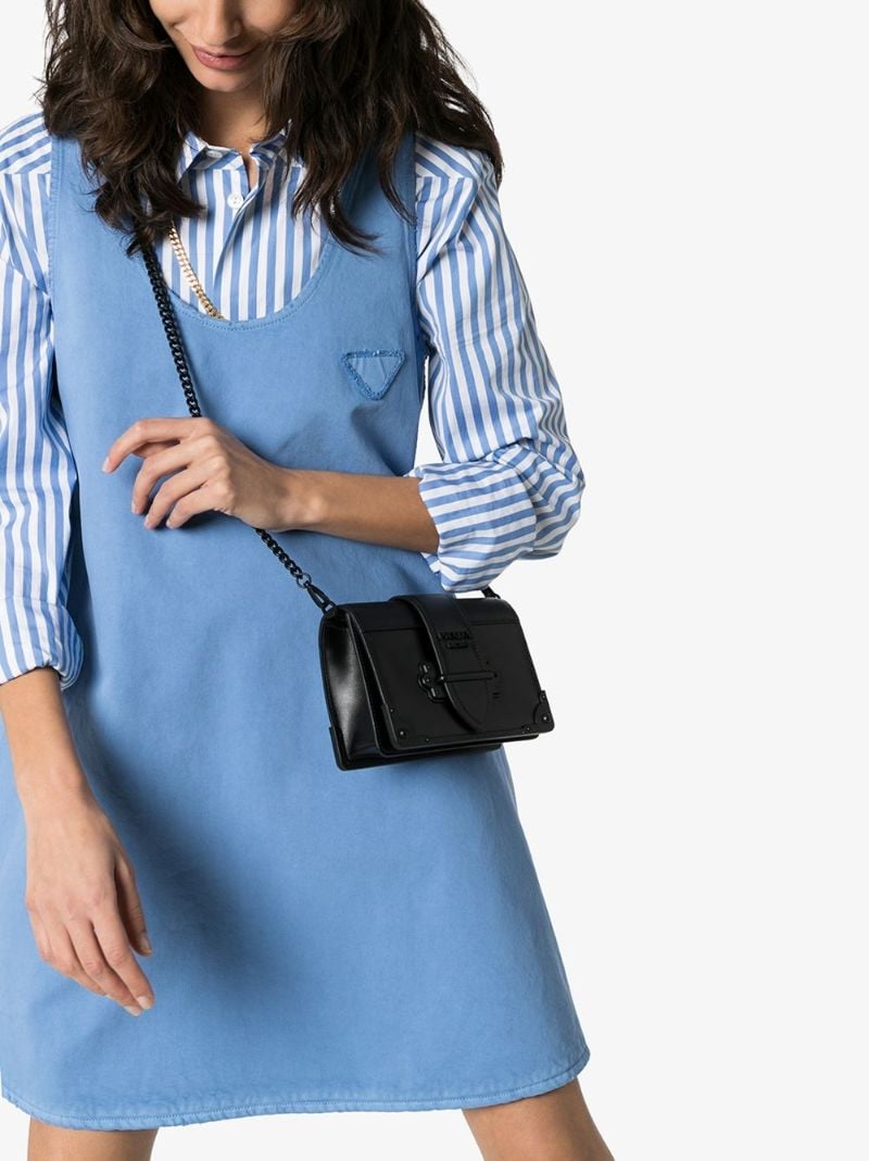 Leather Cahier Shoulder Bag