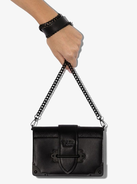 Leather Cahier Shoulder Bag