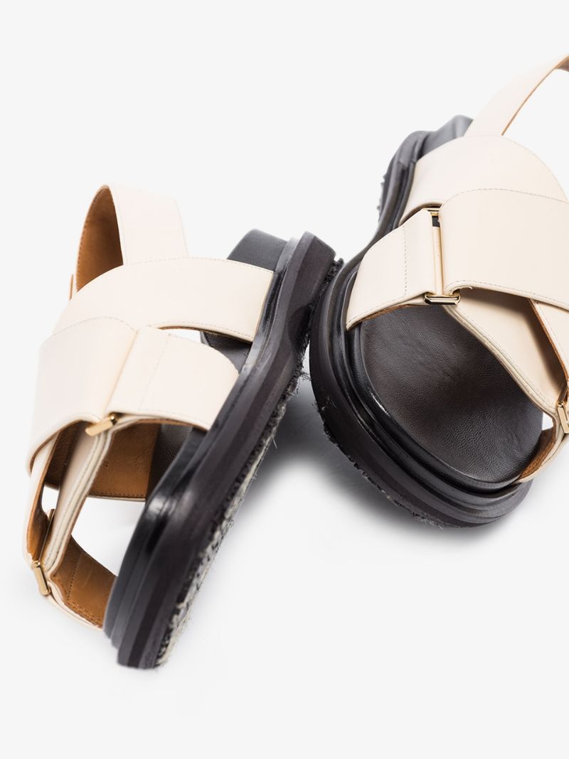 Neutral Fussbett Leather Sandals