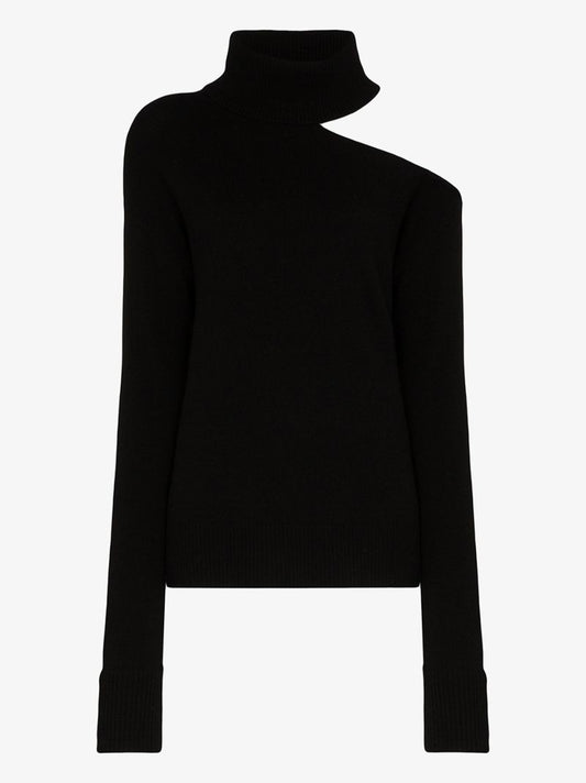 Black Raundi Cut-out Sweater