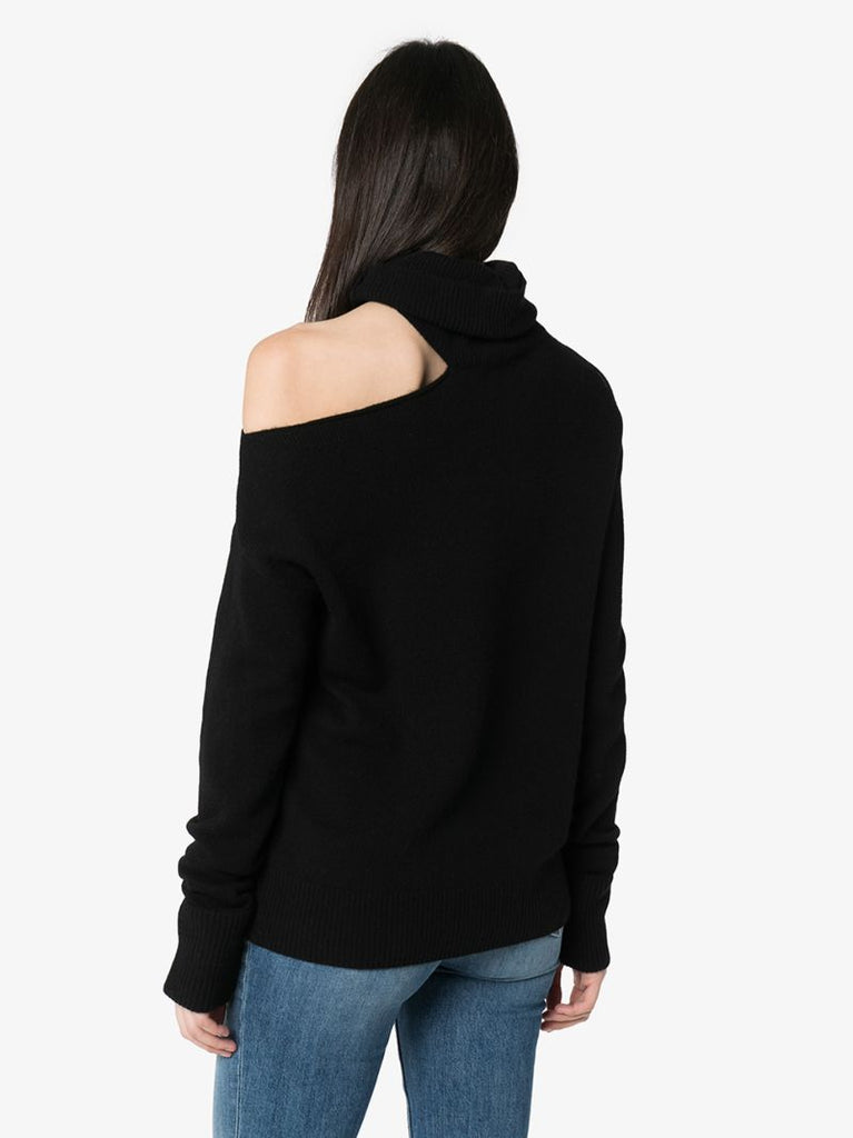 Black Raundi Cut-out Sweater