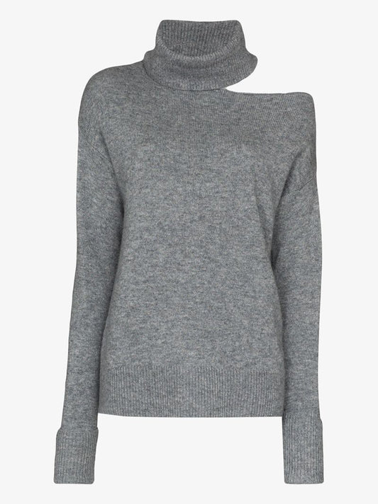 Grey Raundi Cut-out Sweater