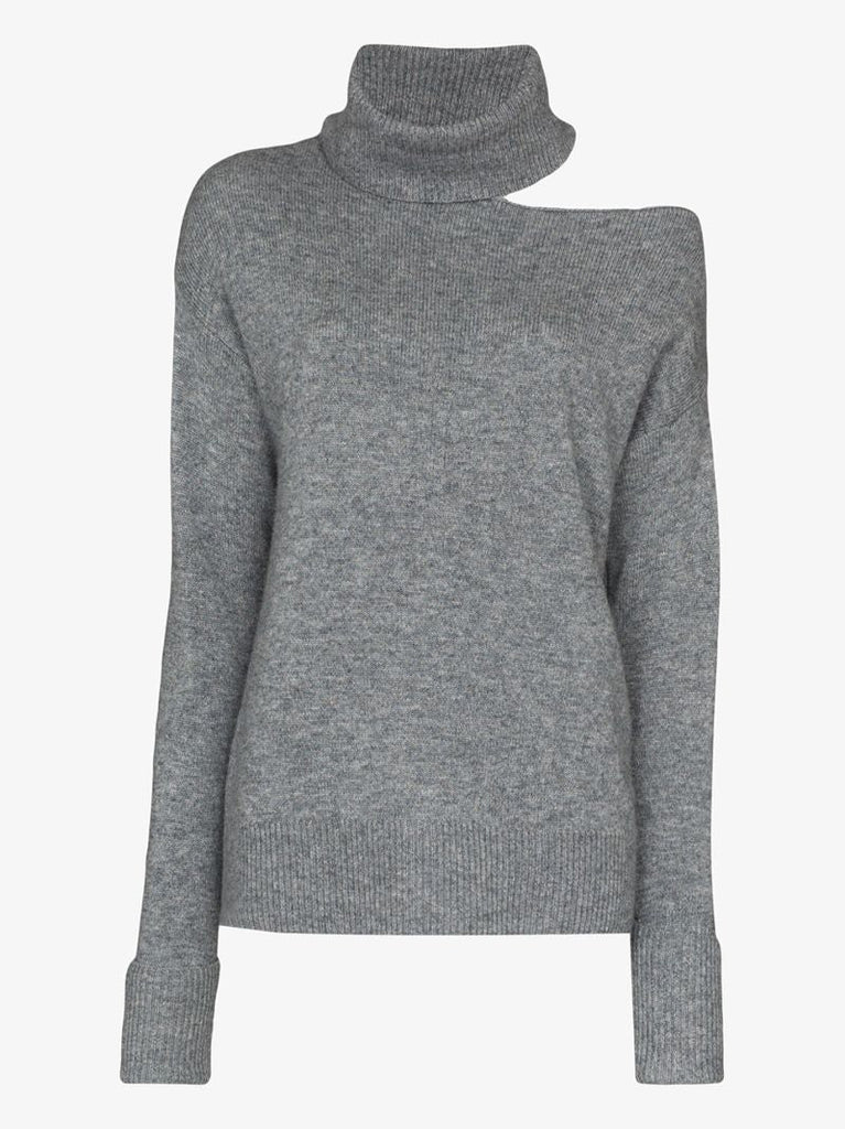 Grey Raundi Cut-out Sweater