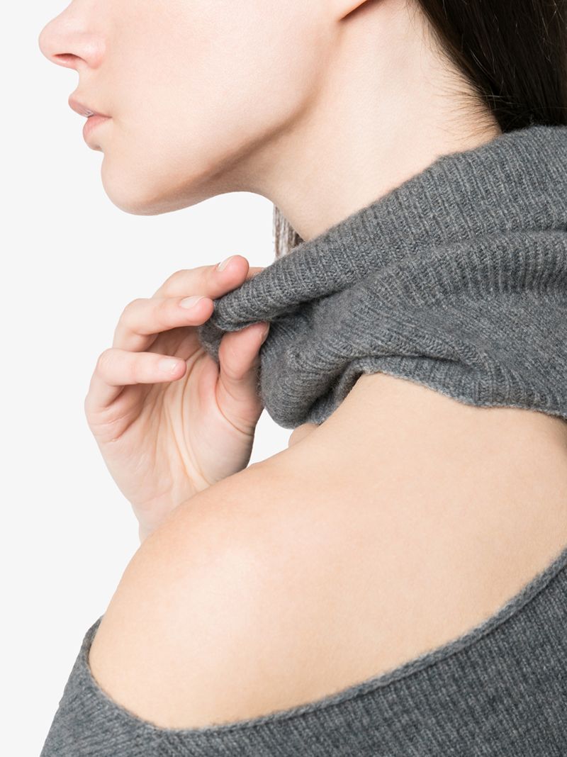 Grey Raundi Cut-out Sweater