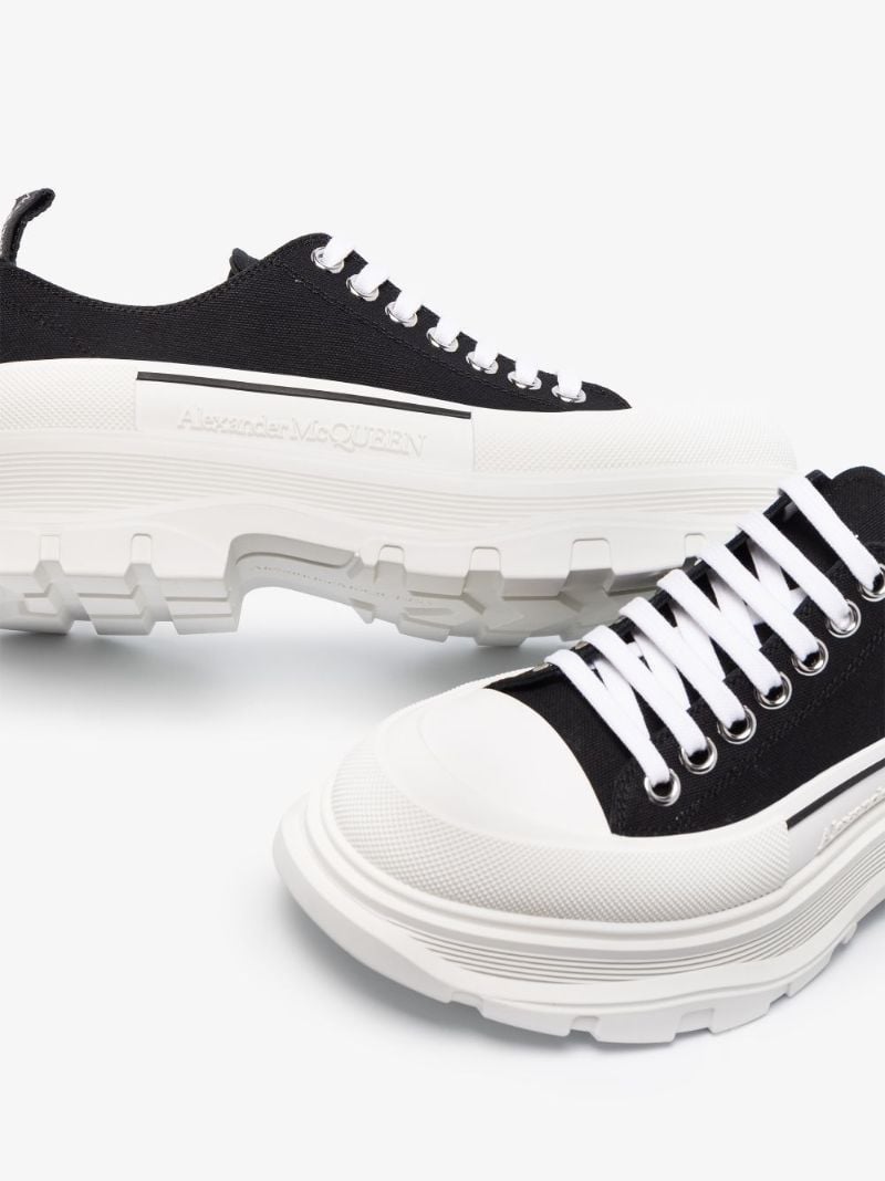 Black Tread Slick Sneakers