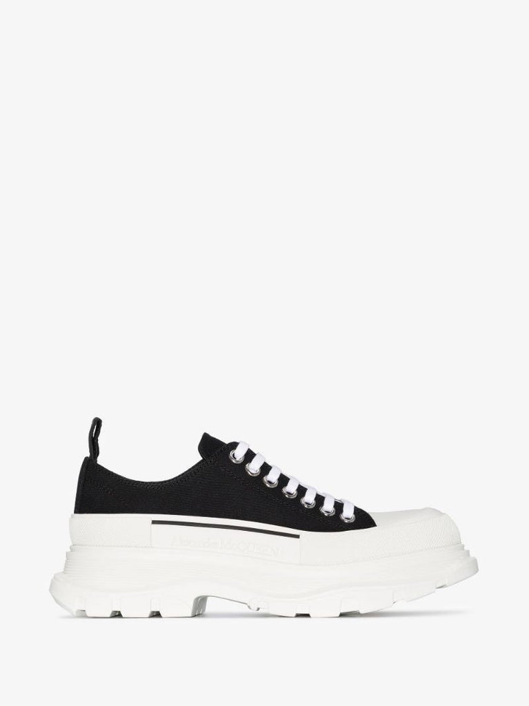 Black Tread Slick Sneakers
