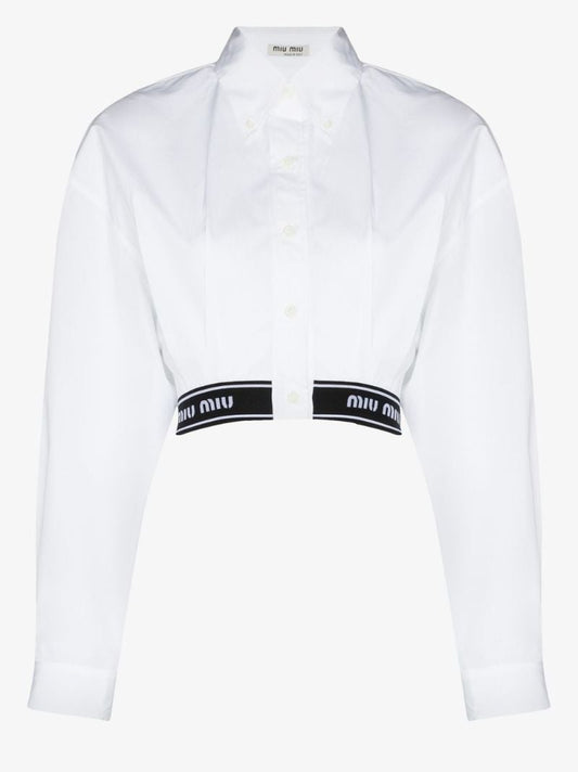 Logo Waist Cropped Shirt