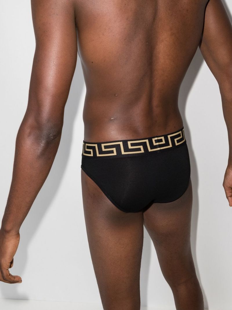 Black and White Greca Border Briefs