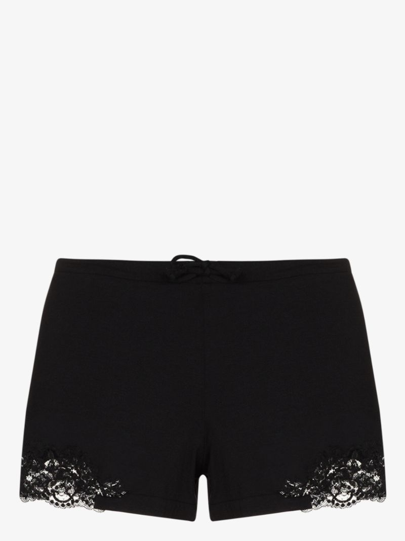 Souple Lace Trim Cotton Shorts