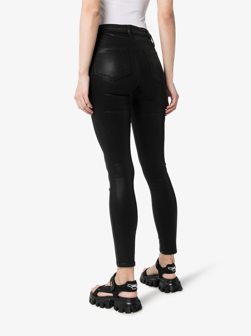Hoxton Coated Skinny Jeans
