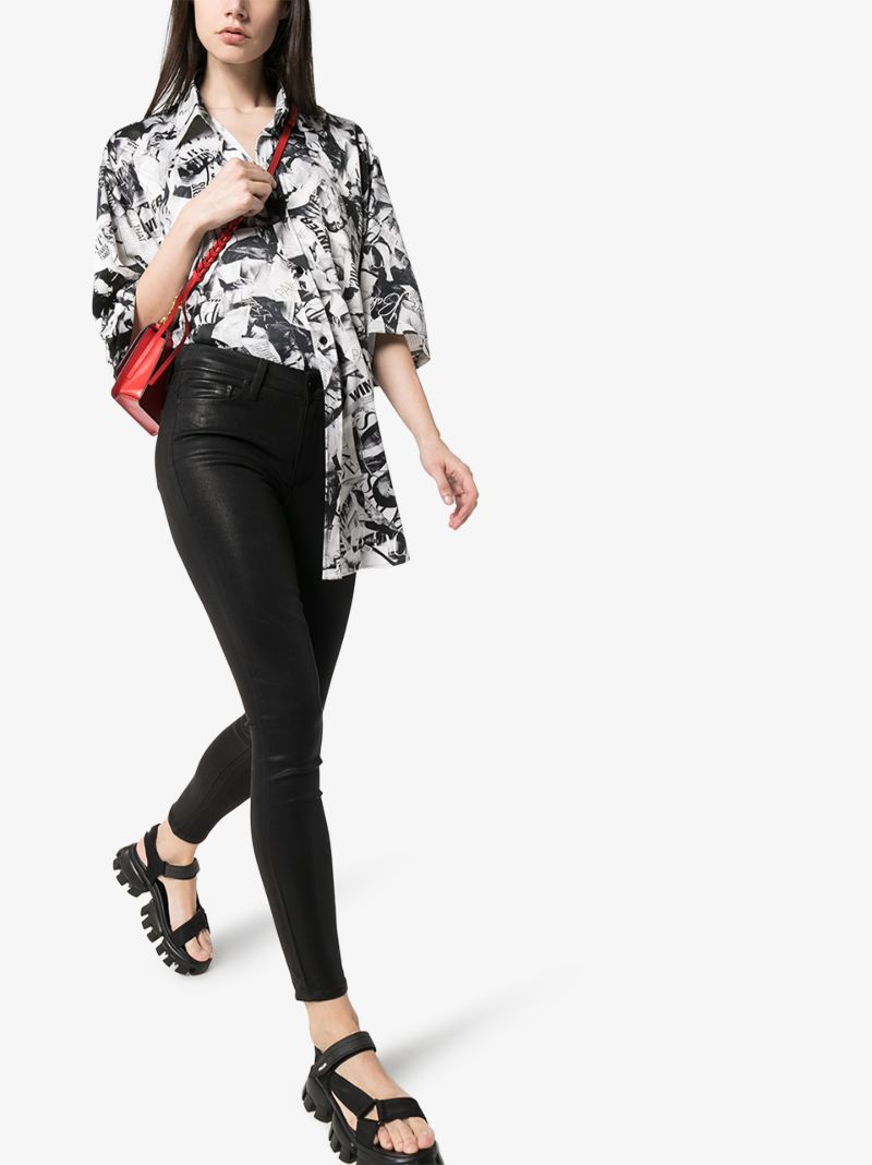 Hoxton Coated Skinny Jeans