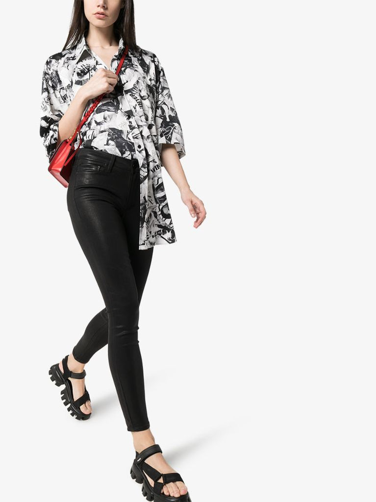 Hoxton Coated Skinny Jeans