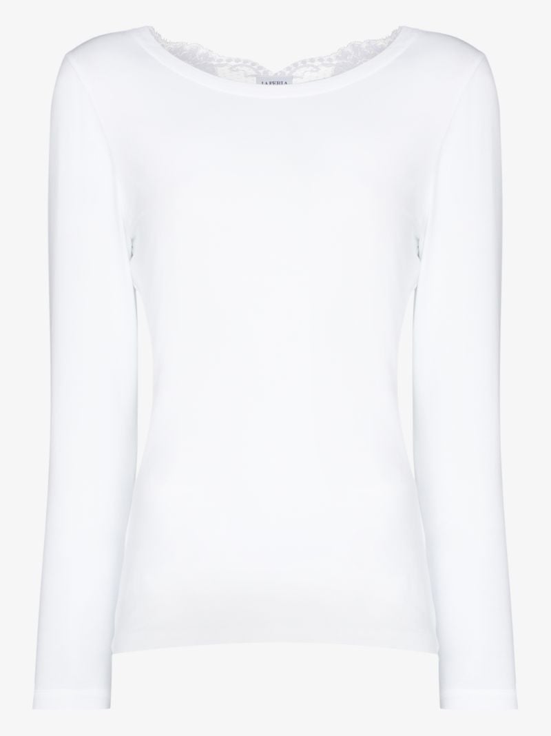 Souple Lace Trim Cotton Top