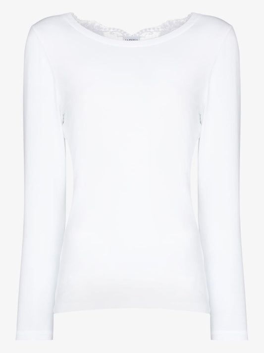 Souple Lace Trim Cotton Top
