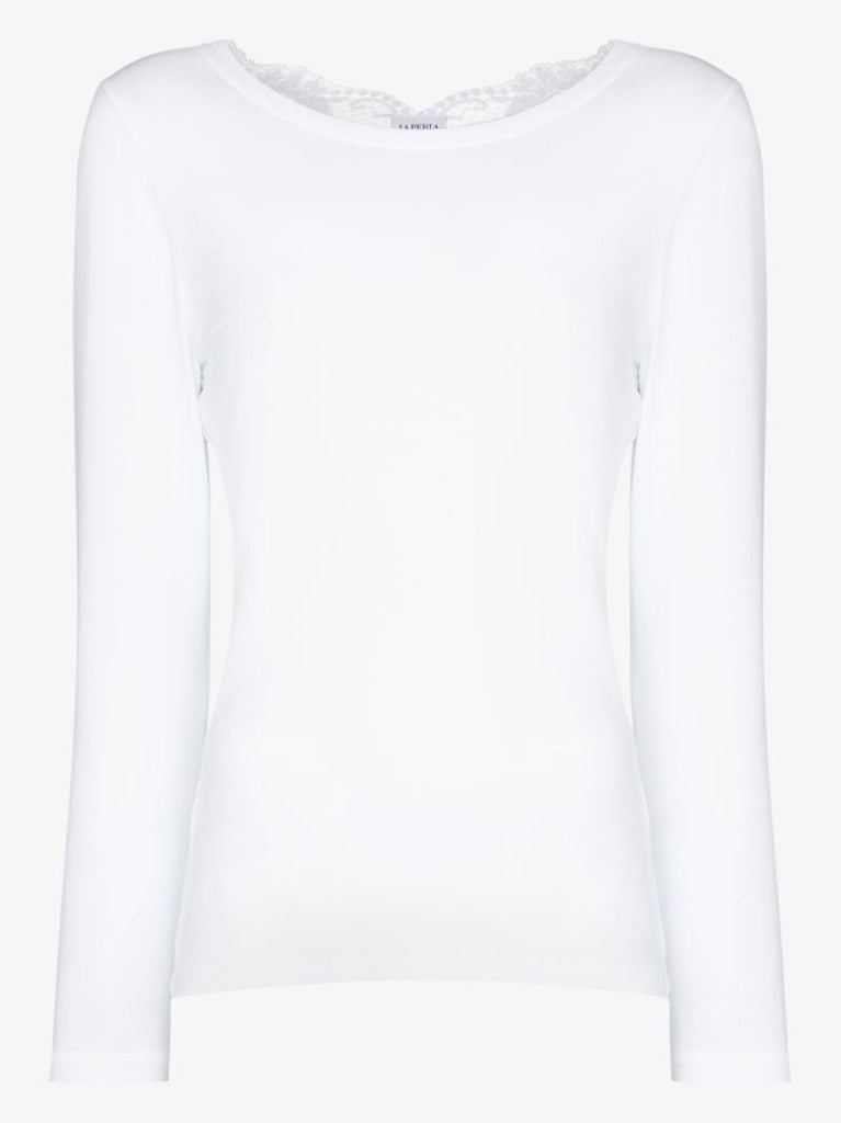 Souple Lace Trim Cotton Top