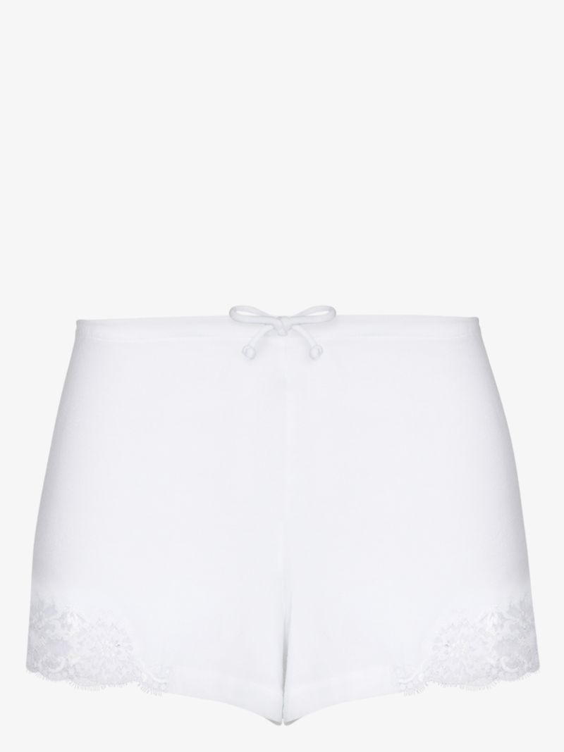 Lace-trim Cotton Shorts