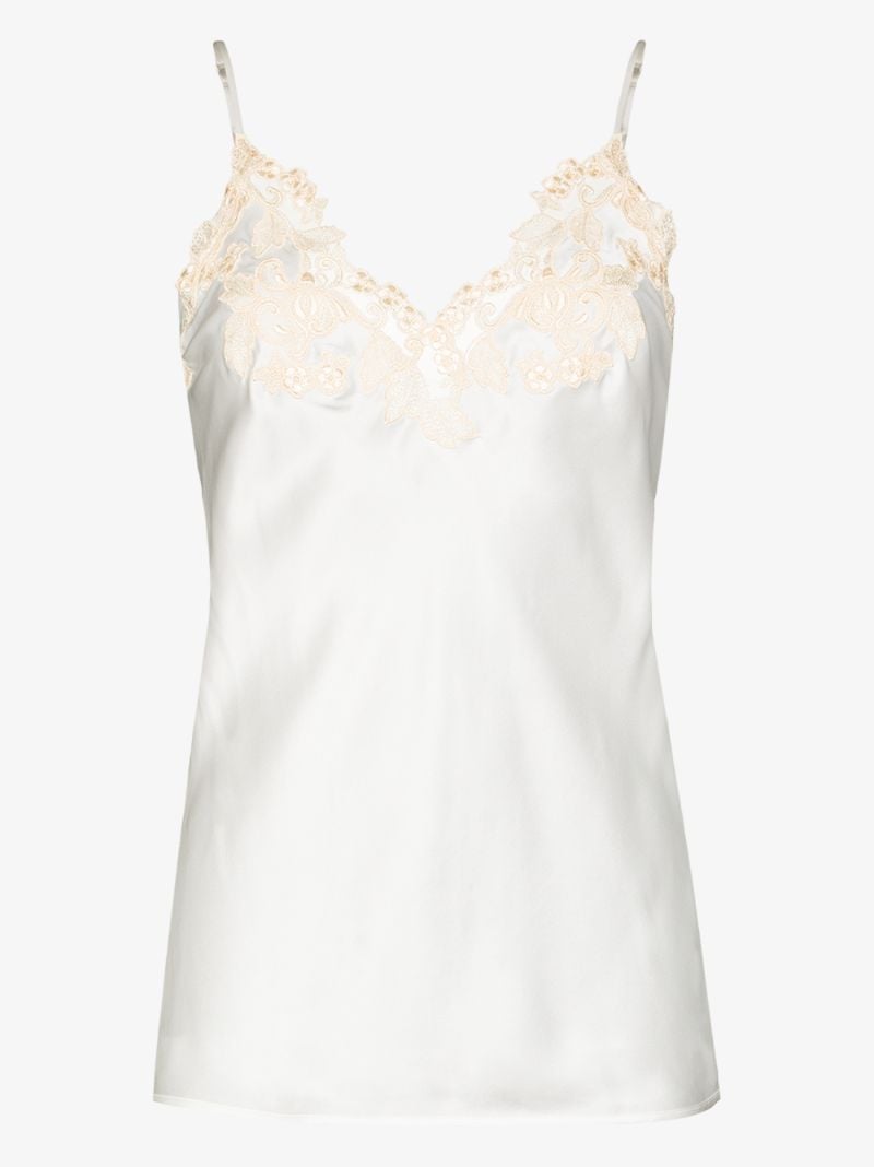 White Maison Silk Camisole Top