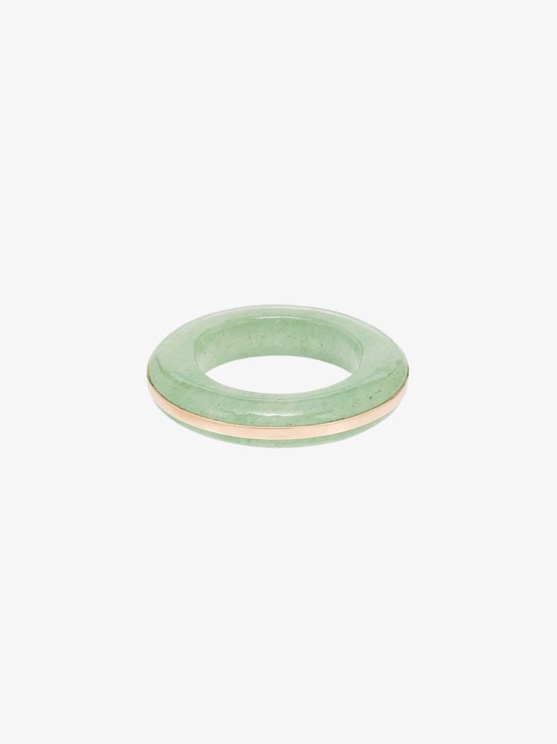 14k Yellow Gold in the Green Aventurine Ring