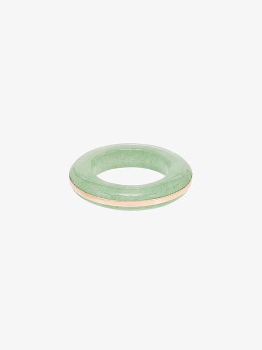 14k Yellow Gold in the Green Aventurine Ring