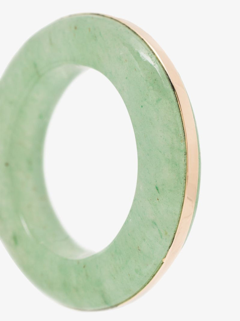 14k Yellow Gold in the Green Aventurine Ring