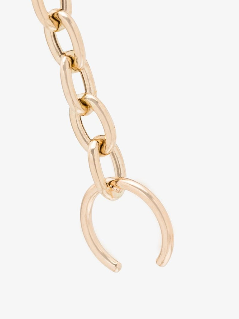 14k Yellow Gold Chain Ear Cuff