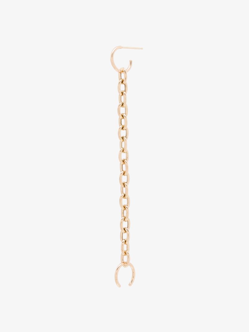 14k Yellow Gold Chain Ear Cuff