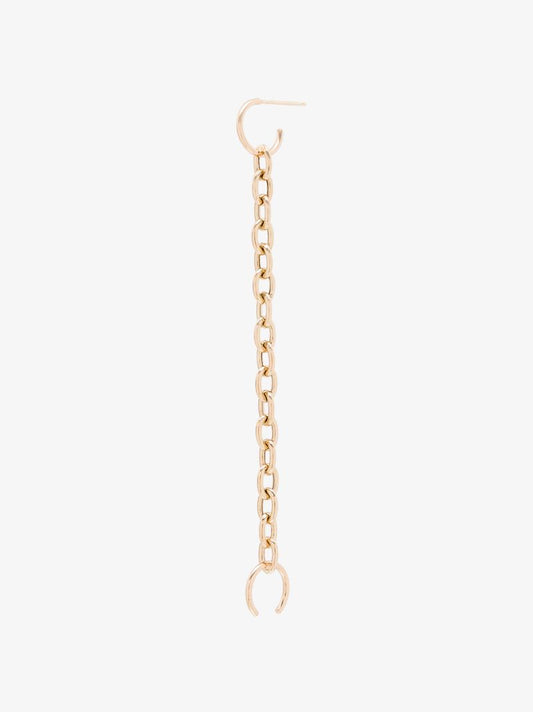 14k Yellow Gold Chain Ear Cuff