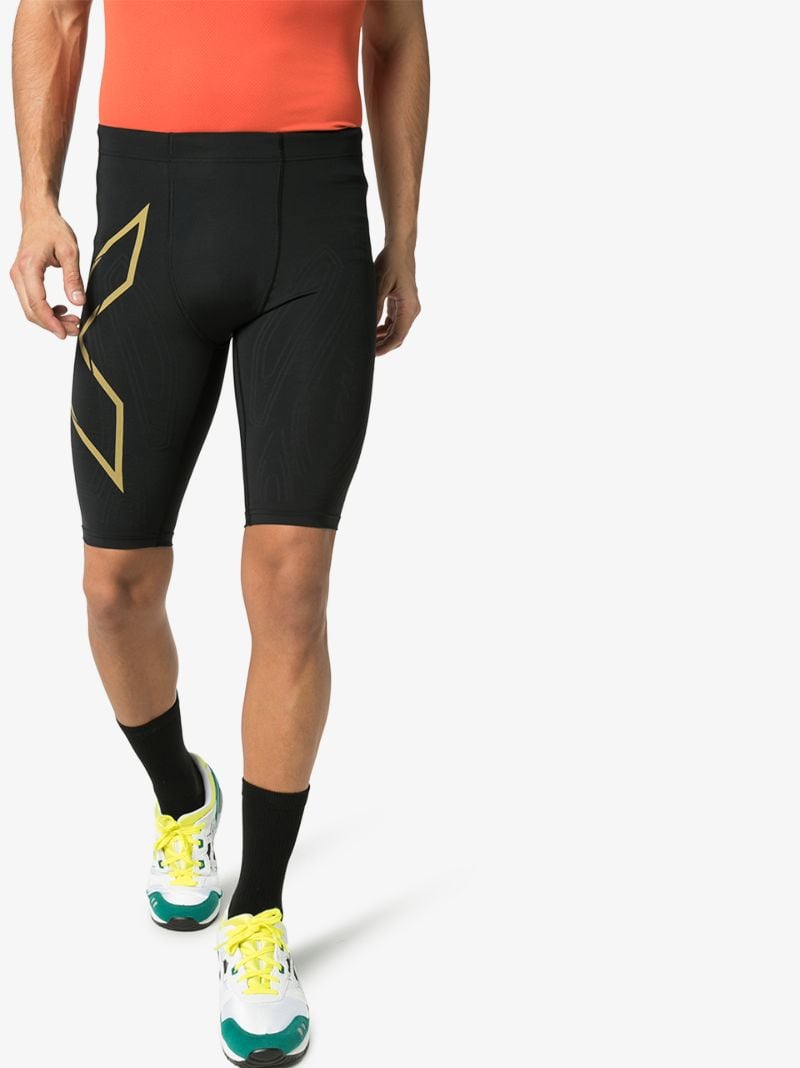 Black Light Speed Compression Running Shorts