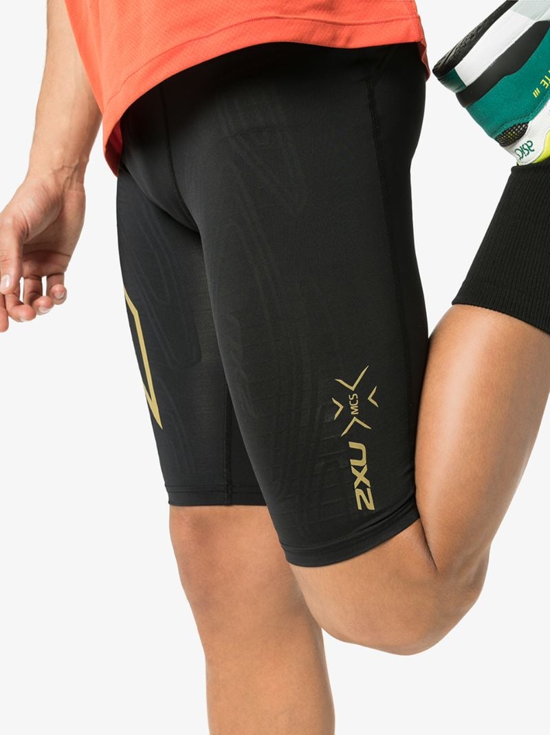 Black Light Speed Compression Running Shorts