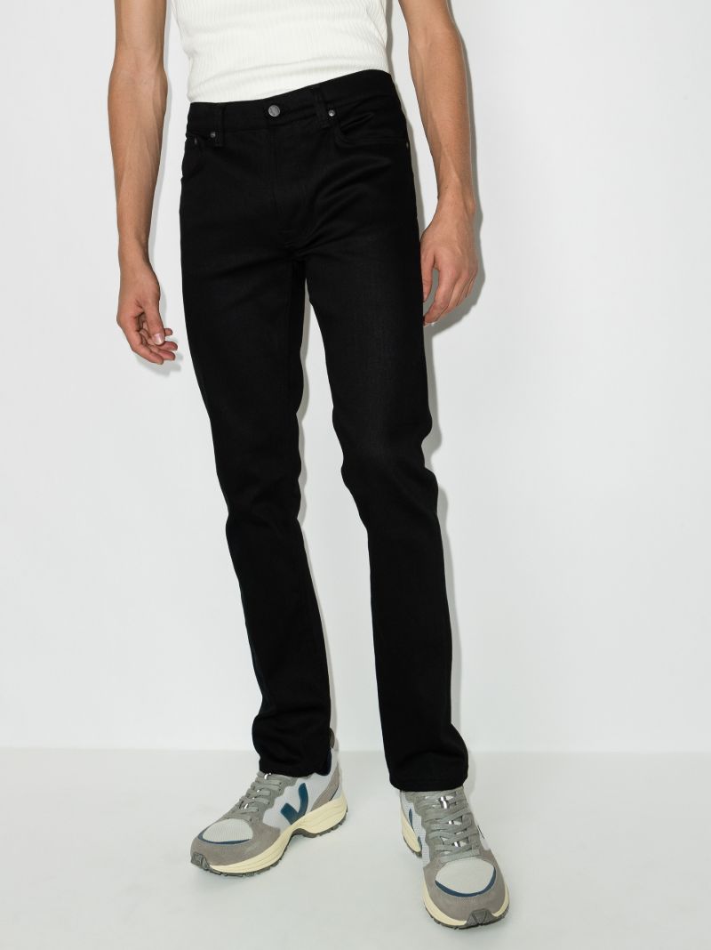 Black Lean Dean Dry Slim-fit Jeans