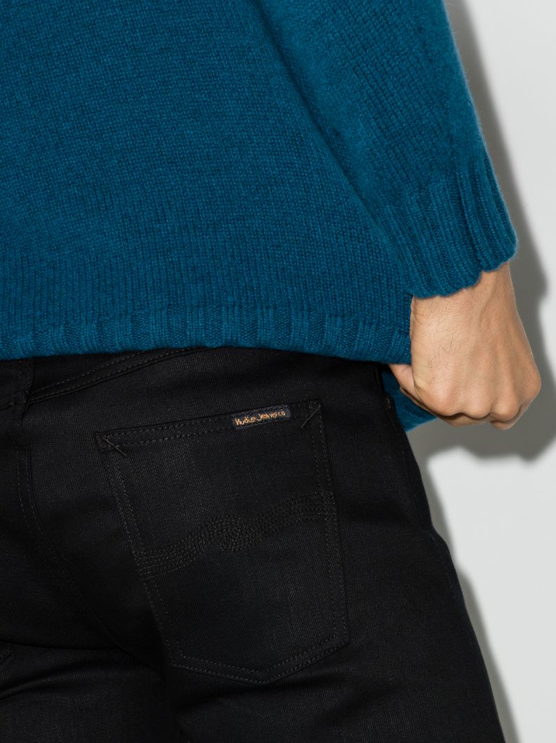 Black Lean Dean Dry Slim-fit Jeans
